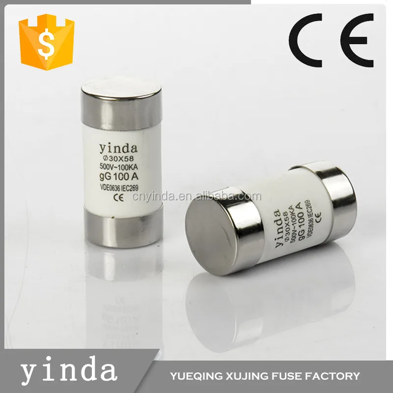 Низкого напряжения цилиндрическая фарфор предохранитель
