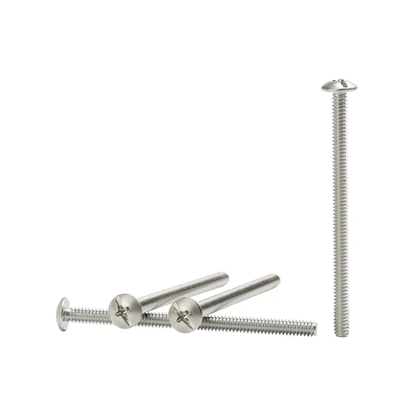Custom M3 M4 M5 M6 M8 Stainless Steel Limitless Truss Head Phillips Slotted Screws Extra Long Bolt for Motor Pump