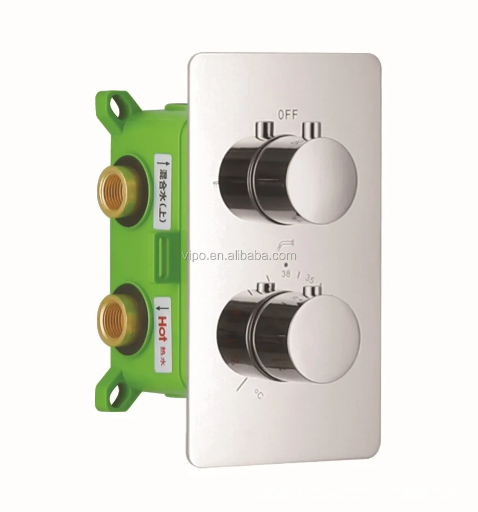 
Two Inlets Three Outlets Thermostatic Shower Valve 9028-CP 