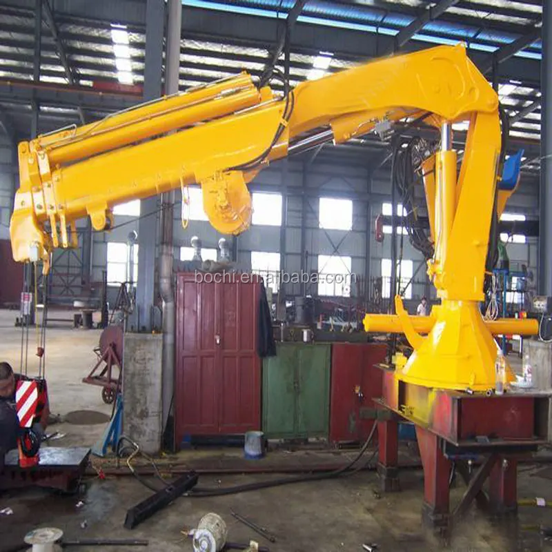 Marine Deck Hydraulic Knuckle Telescopic Boom Crane