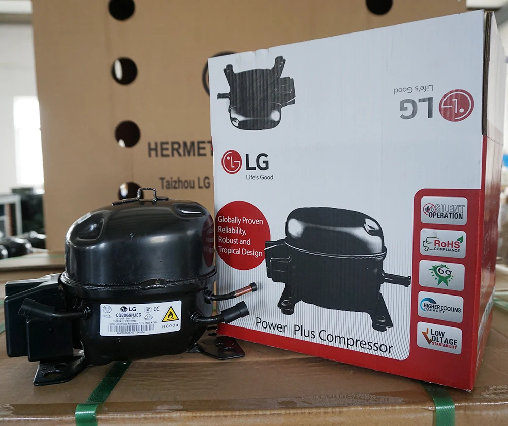 LG Original 1/10hp 1/8hp 1/6hp 1/5hp 1/4hp  CSB069NJEG R600a Refrigerator Compressor in stock