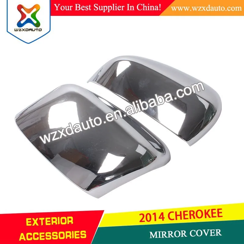 2014 чероки акрилонитрилбутадиенстирол хром зеркало автомобиля крышки