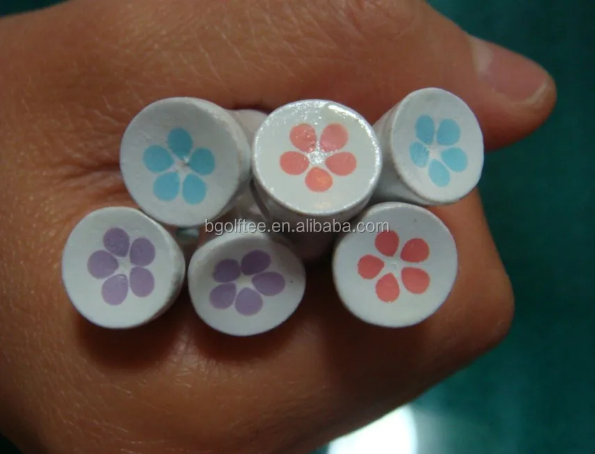 
Super quality wooden golf tees with special logo printed on cup or shank 