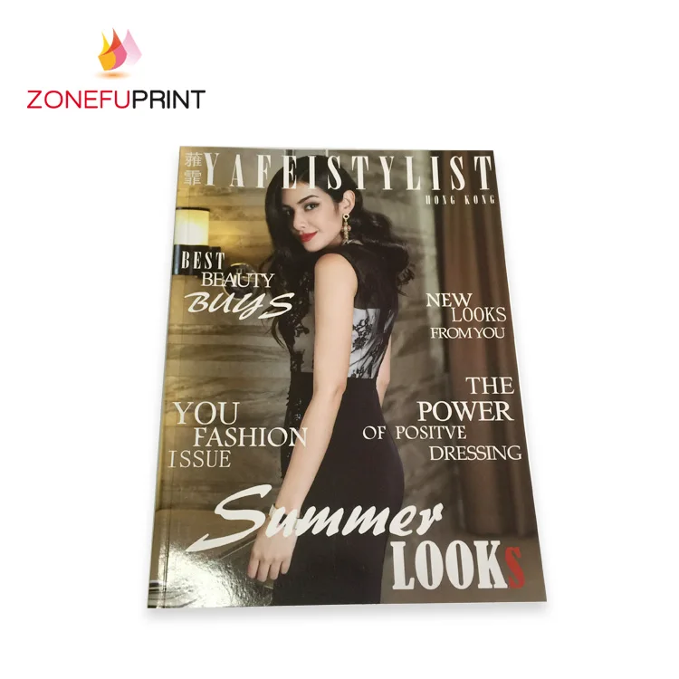 
Customize A4 A5 Softcover 4 Colors Adult Printing Books Magazine For Fashion 