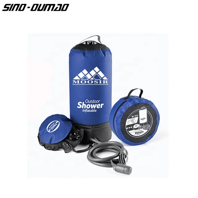 
10L Pressure Shower Water Bathing Bag Outdoor Portable Inflatable Camping Shower 
