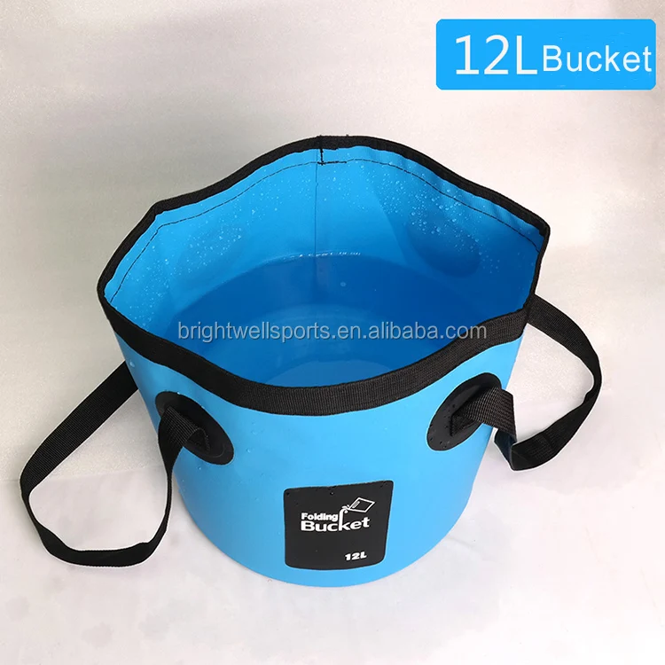 Wholesale Outdoor Folding Fishing Bucket Ocean Dry Collapsible PVC Wetty Bucket