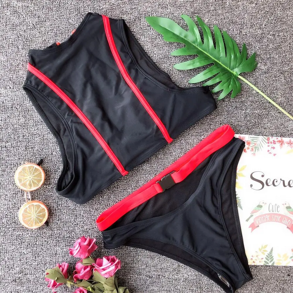 
Sexy Women Push-up Padded Bra Tankini Halter Bikini Set Swimsuit Two Pieces Bathing Suit Swimwear Beachwear Lingerie 2019 