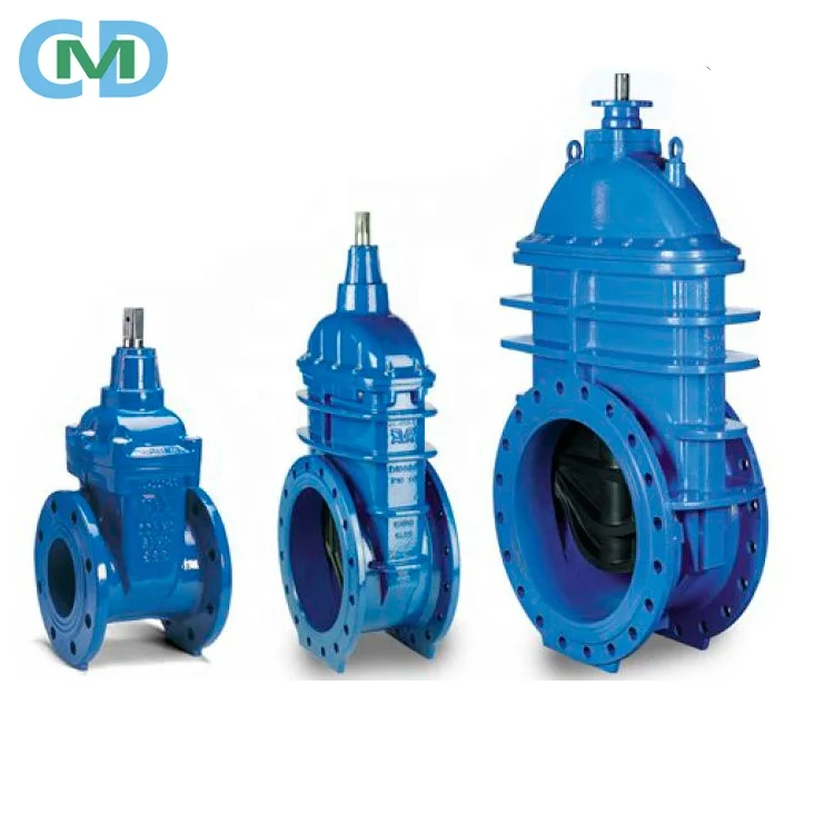  Неподъемный стержень NRS из ковкого чугуна BS 5163 PN10 PN16 DN100 запорный клапан для
