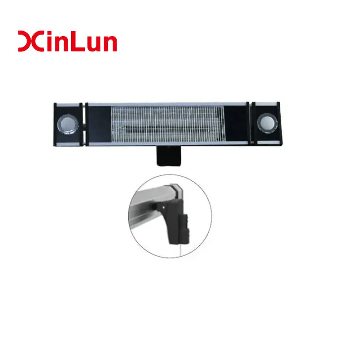 Waterproof carbon fiber wall mounted outdoor electric infrared heater