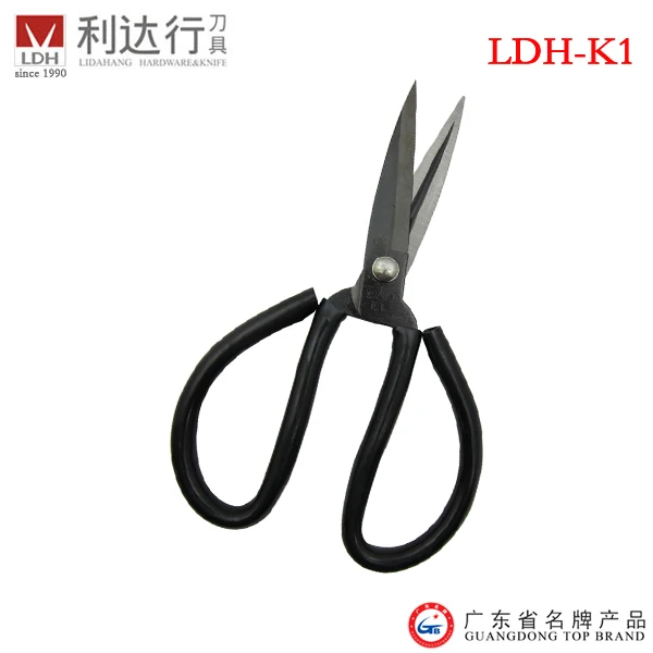 Black plastic handle handmade bag tool cutter scissors