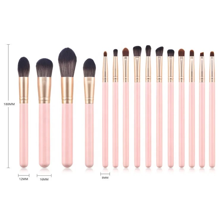 
15 Pcs Luxury Pro Cosmetic Brushes Kit / Foundation Powder Blush Eye Makeup Brushes Tool 
