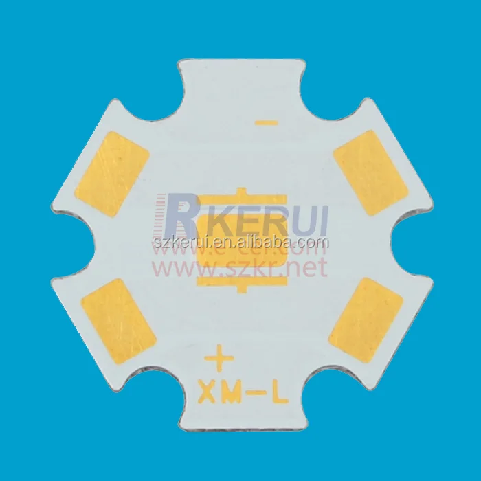 
20mm star XML direct thermal path copper pcb,sinkpad pcb 