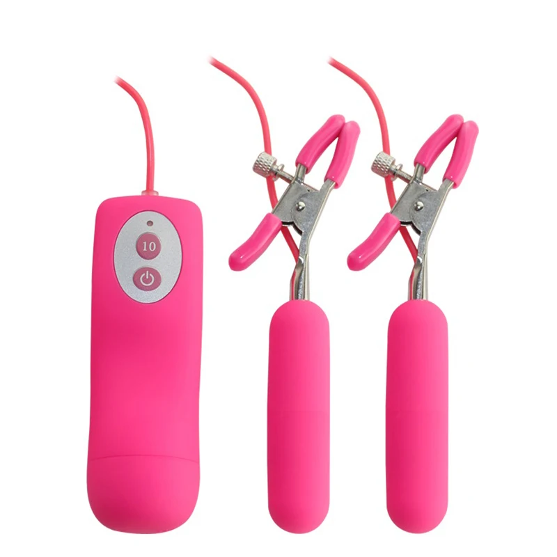 
Nipple clamp with vibrating stimulation for female masturbation or couples love life 
