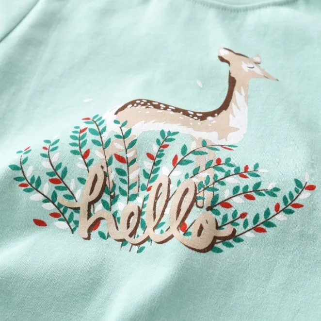 Hot sale cartoon 100% cotton baby clothing sets