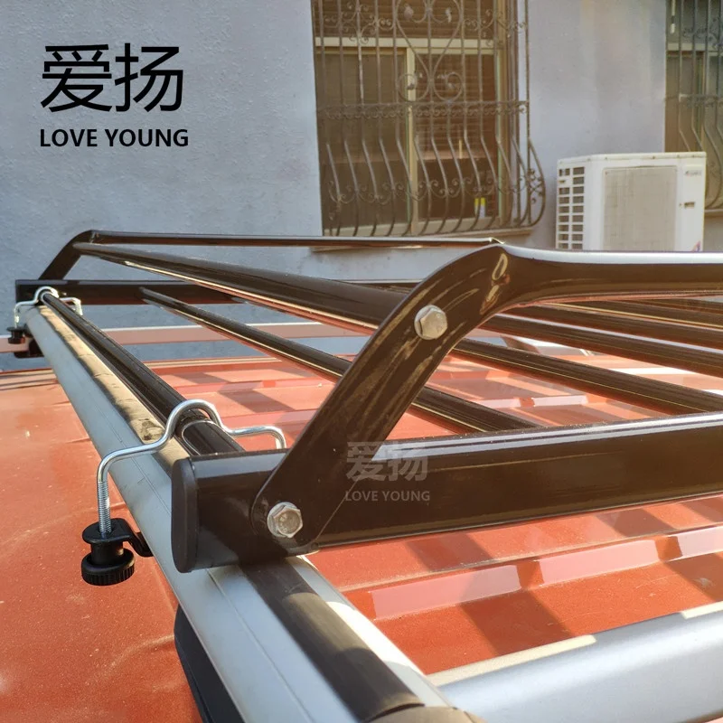 Steel Simple type black roof cargo carrier car cargo rack top roof rack