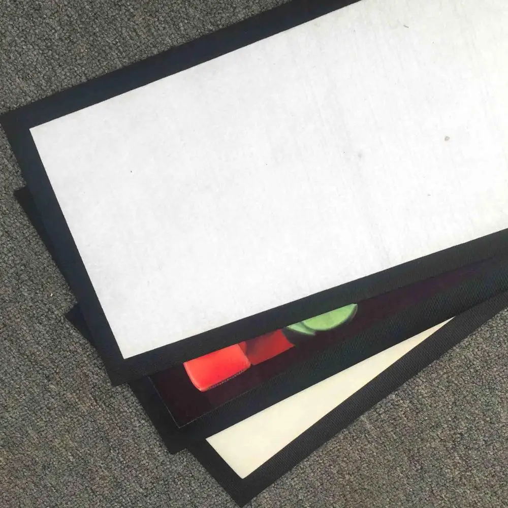 Heat Press Dye Sublimation Digital Printing White Mats Blank Polyester Rugs