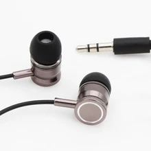 Free shipping Super bass clear voice earphone Metal-Ear Headphones Mobile Computer MP3 Universal 3.5MM headphone amazing sound