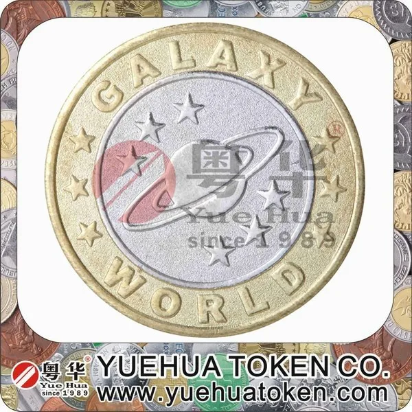 Cheap custom high quality metal brass token coin