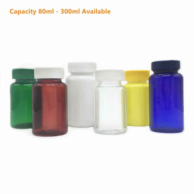 80ml ~ 300ml empty plastic wholesale pill bottles