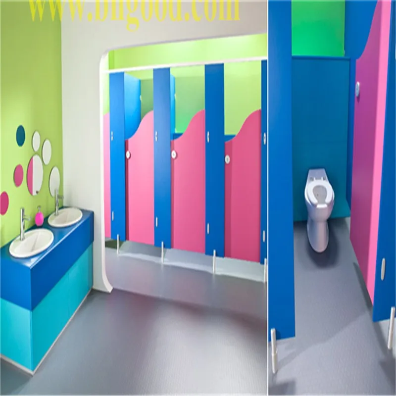 Kindergarten HPL toilet partition Urine partiti, Urine screen