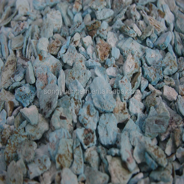 2018 natural chips turquoise stone rough