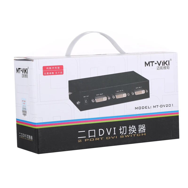  MT-VIKI MT-DV201 2 в 1 выход DVI переключатель порта HDMI коммутатор Поддержка передачи цифровых сигналов до 15