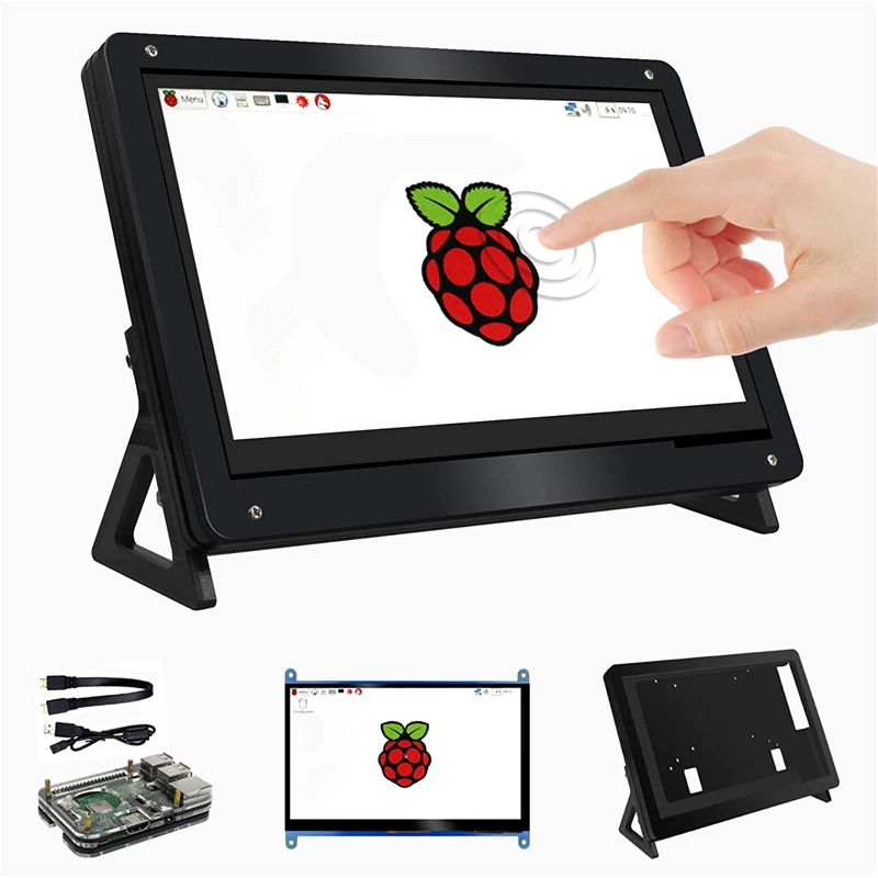 Raspberry Pi 3 Model B+ 7 Inch Touch screen LCD Input Display with Case