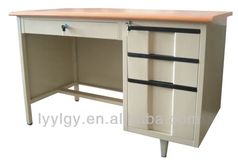 Lowest price & High quality office deskl with wood surface/Classical Design exscutive desk for office or home