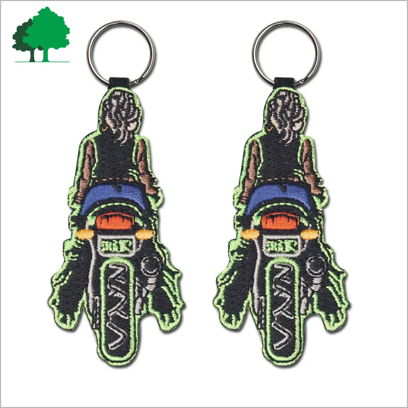 Airline gifts customer logo polyester cotton keychains