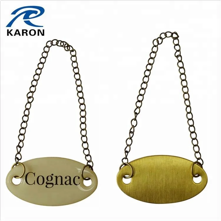 cheap wholesale engraved brass name plate with Karon Metal
