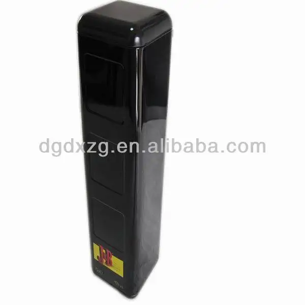 высокое качество прямоугольные жестяная коробка для вина