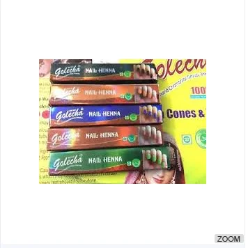 Nail Henna Tube Halal nail henna tube mix color 12 tubes pack