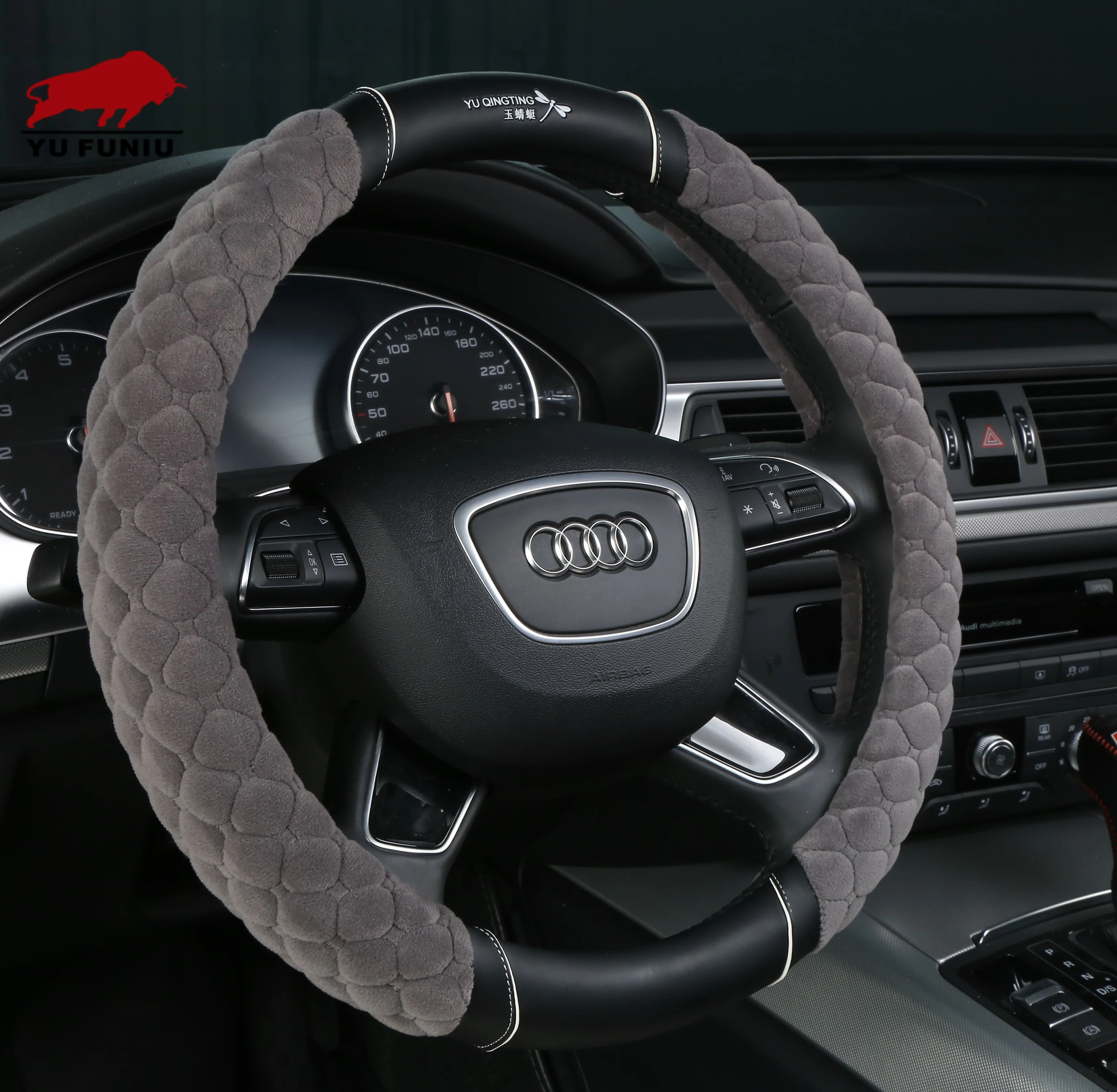 Lixian wool Car Steering Wheel Cover for winter