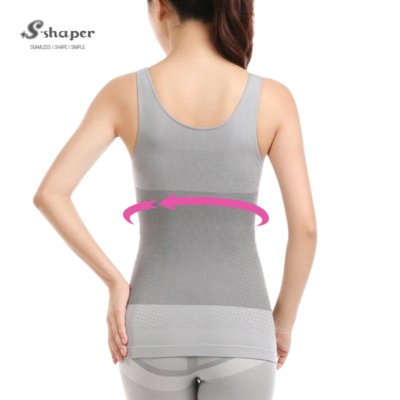 S-SHAPER Formal Body Shaper Slim Woman Tourmaline Bamboo Tank Top