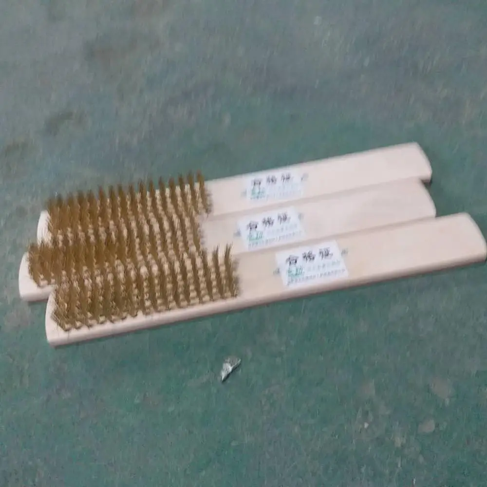 Machine rust cleaning brass non sparking handle wire brush brush