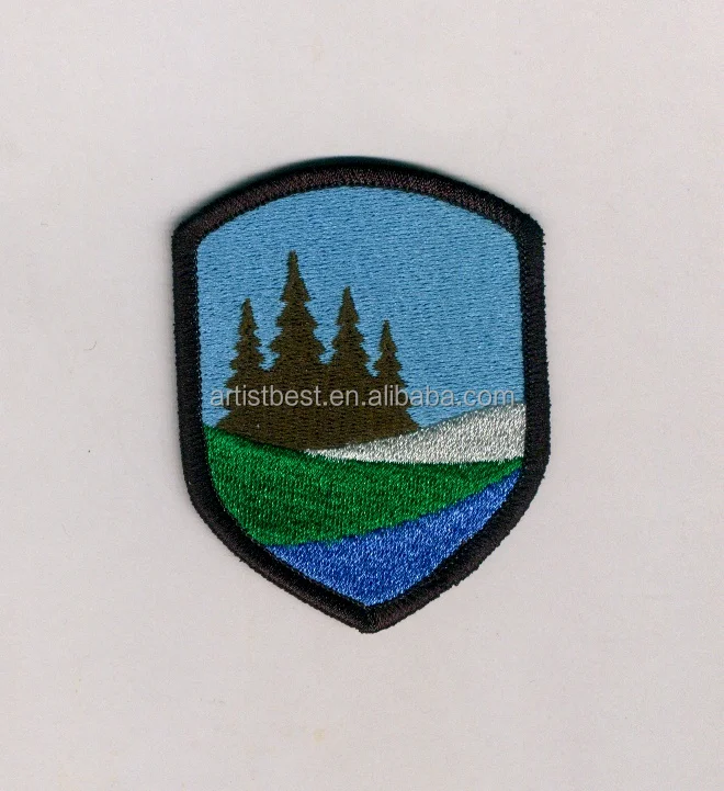 Индивидуальные Бейсбольные вышитые значки из саржевой ткани