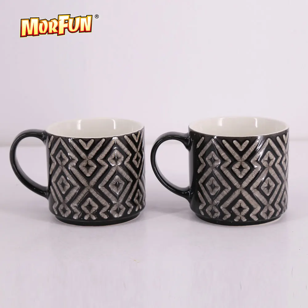 Настроить черный керамический чай Кружка с полосой