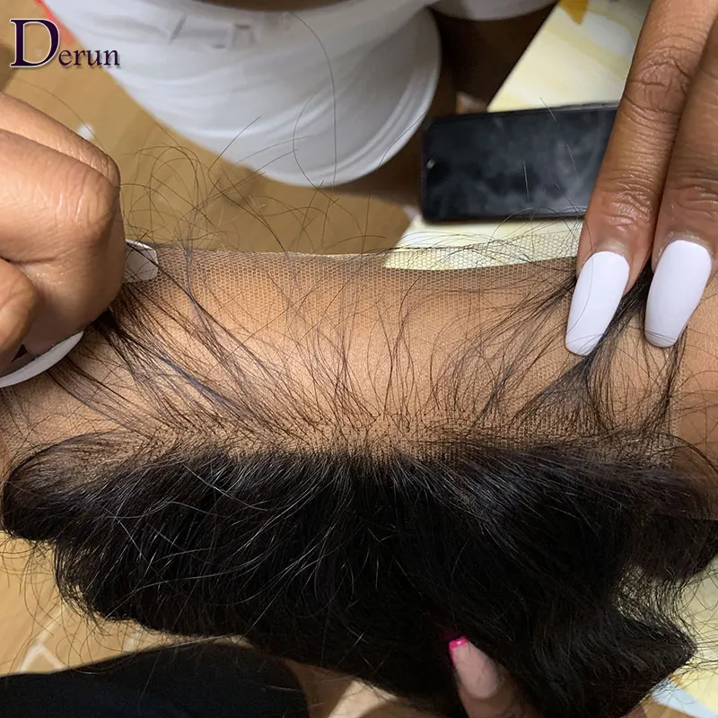 12A 1 piece Dropshipping Service Top Quality Brazilian Hair 4x4 5x5 13*4 film thin HD Transparent Swiss Lace Closure Frontal