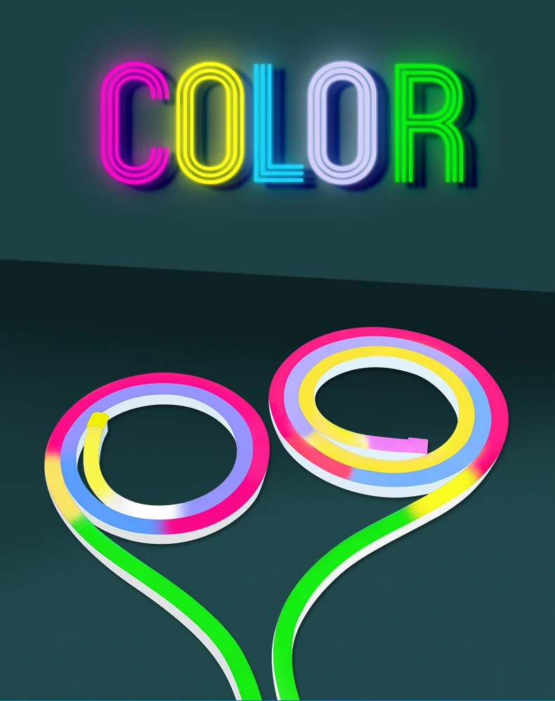 Wholesaler 12v led neon light rgb 60led/m IP68 tapes led flex strip light