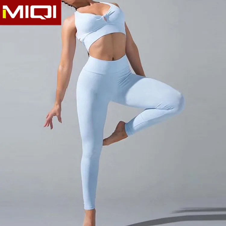 Wholesale Women Tummy Control Nylon Training Leggings Scrunch Butt High Waist Sexy Gym Yoga Leggings for Women