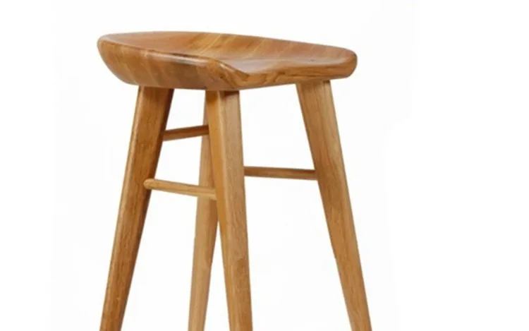 Unique oak wooden high bar stools furniture for sale