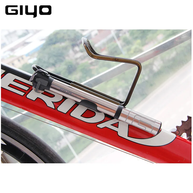 GIYO Brand Bike Pump Alloy Portable Mini Bicycle Air Pump Presta Schrader Valves Bicycle Pumps Air Inflator Tire Cycling Pump