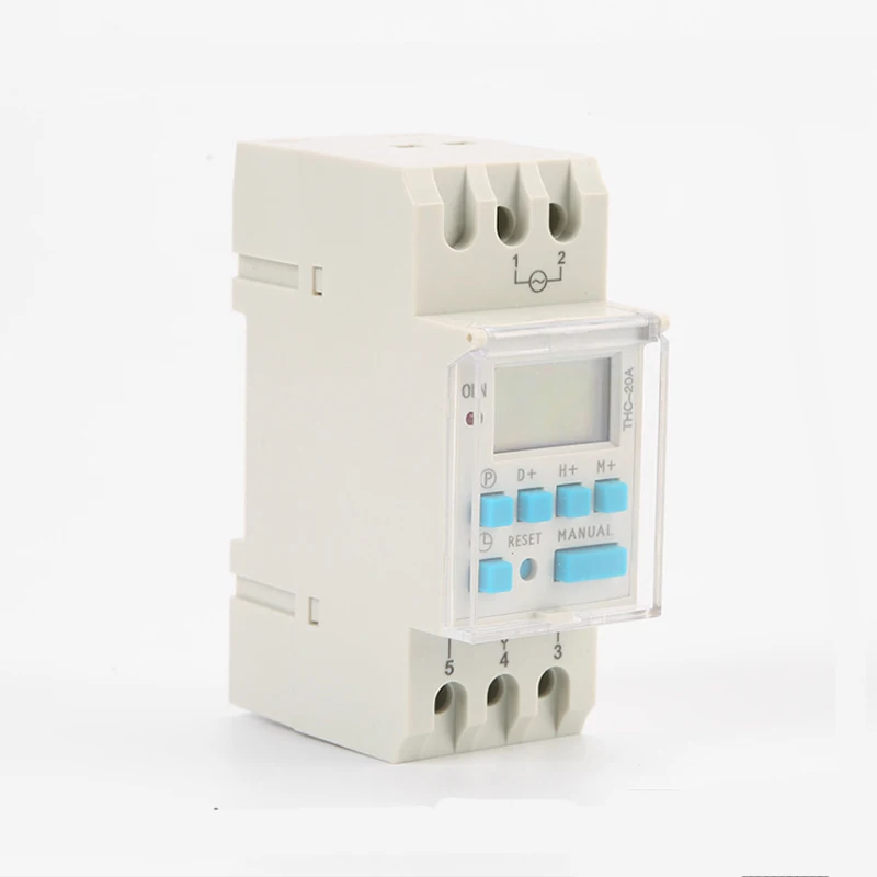 THC-20A(AHC-20A) Din Rail Mounted LCD Programmable Timer Switch Weekly Programmable Time Switch