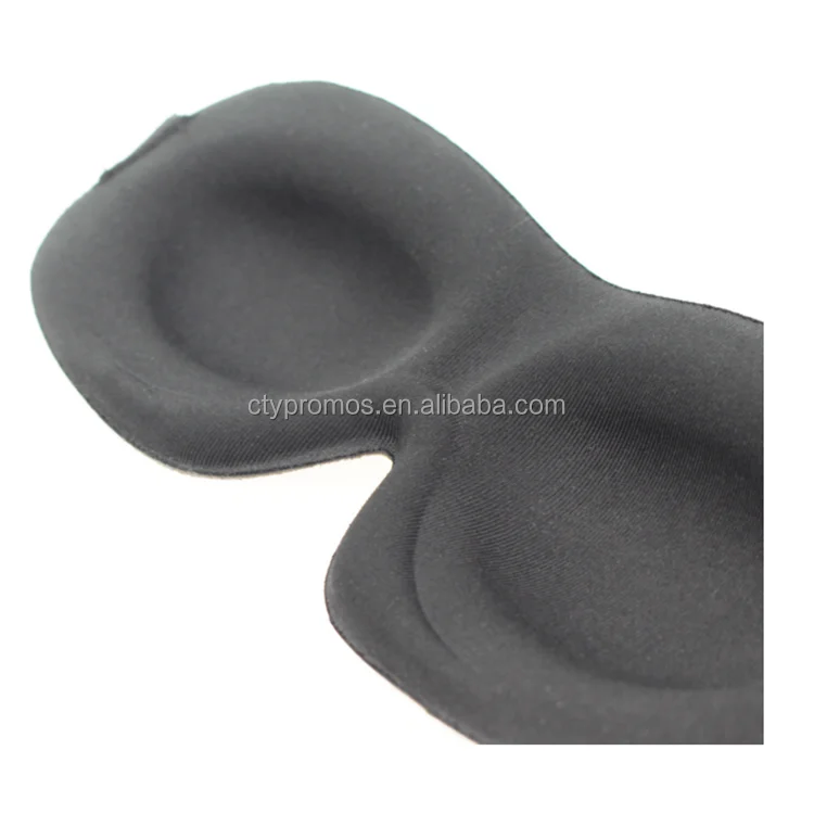 Custom Logo Lightweight Memory Foam Eye Shades with Adjustable Strap 3d Contoured Eye Mask