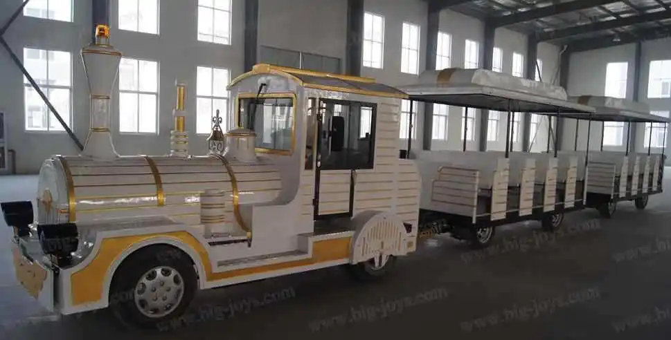 Children favorite amusement park used passenger trackless train for sale