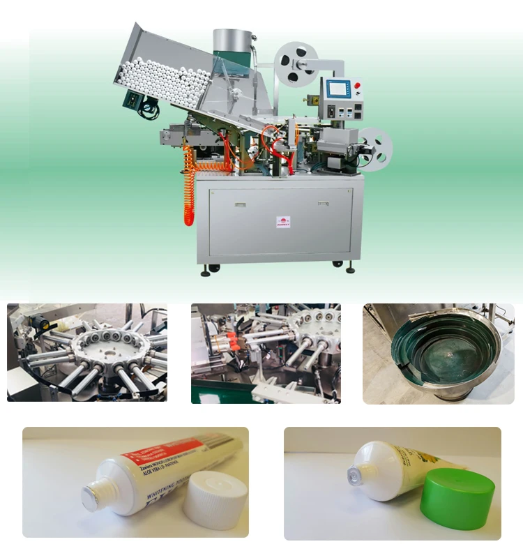 Tube Foil Holing Sealing Screw Capping Machine
