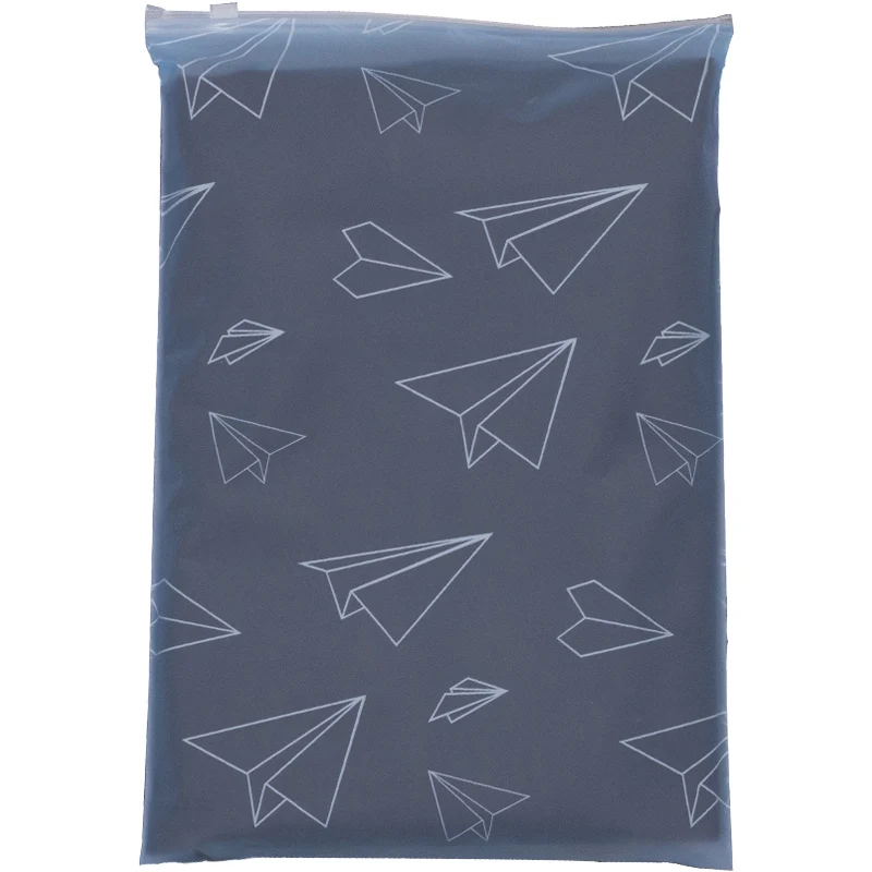 
Изготовленные на заказ матовые полиэтиленовые пакеты с принтом, упаковка для одежды, пакеты с застежкой-молнией 