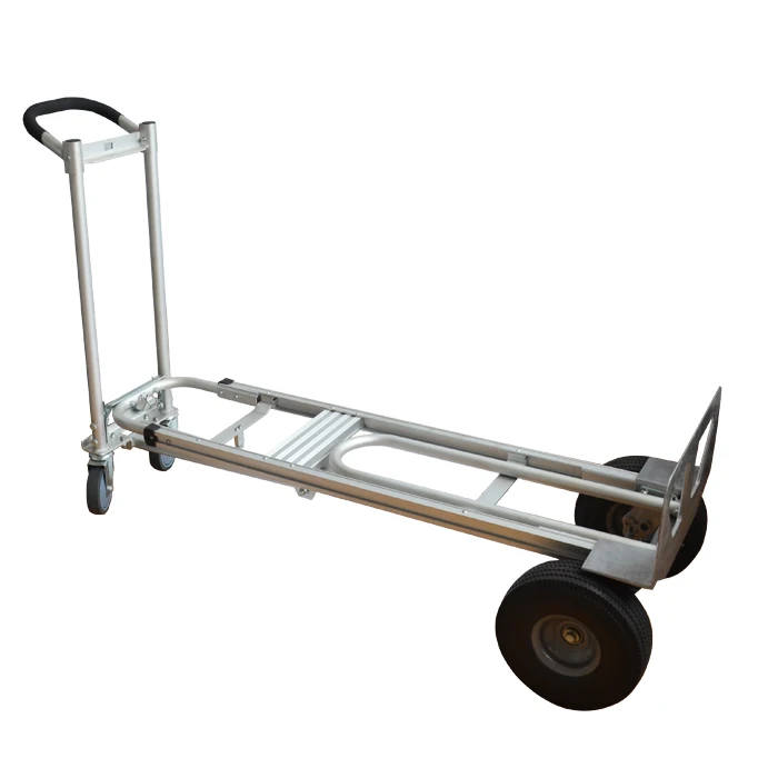 3in1 truck Four-wheel Aluminum Convertible warehouse Hand Trolley for sale