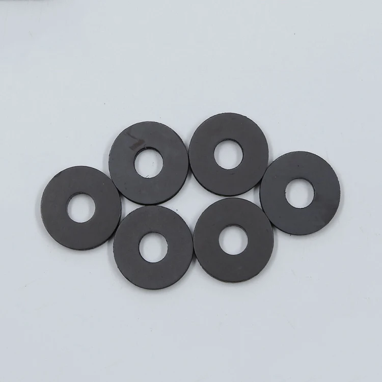
Customize different sizes black round magnets with holes 