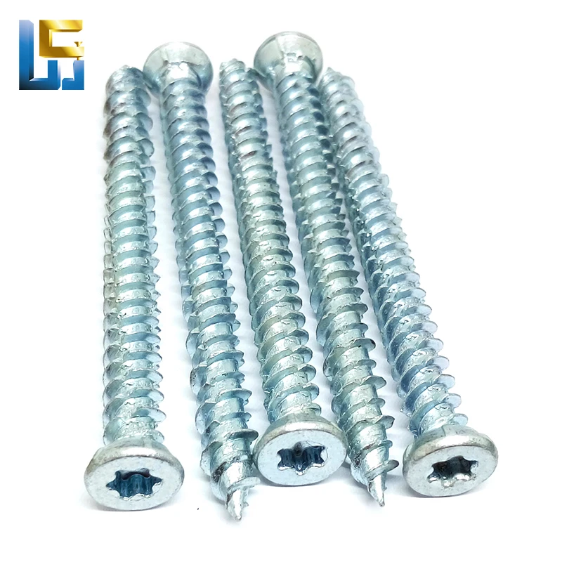 Torx flat head concrete screw